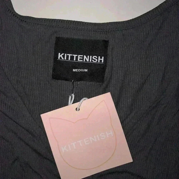 Long sleeve, pants, cut out, keyhole, ribbed, Kittenish brand, size medium - Picture 2 of 5